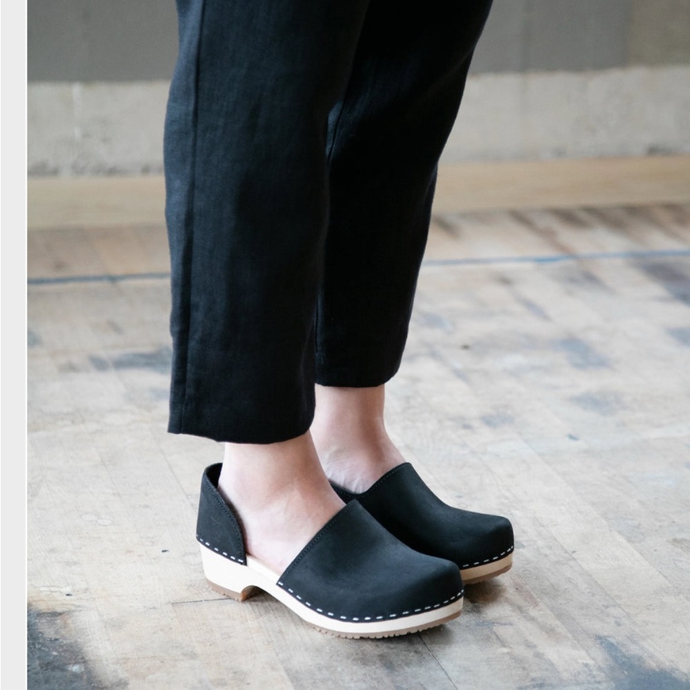 Handmade Leather Clogs